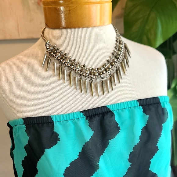 Poetry strapless chevron dress - Picture 3 of 4